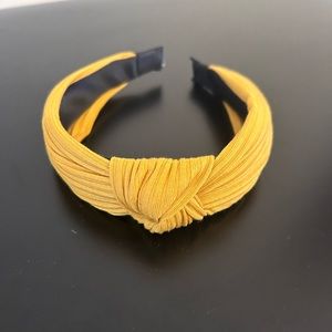 Mustard color top knot headband